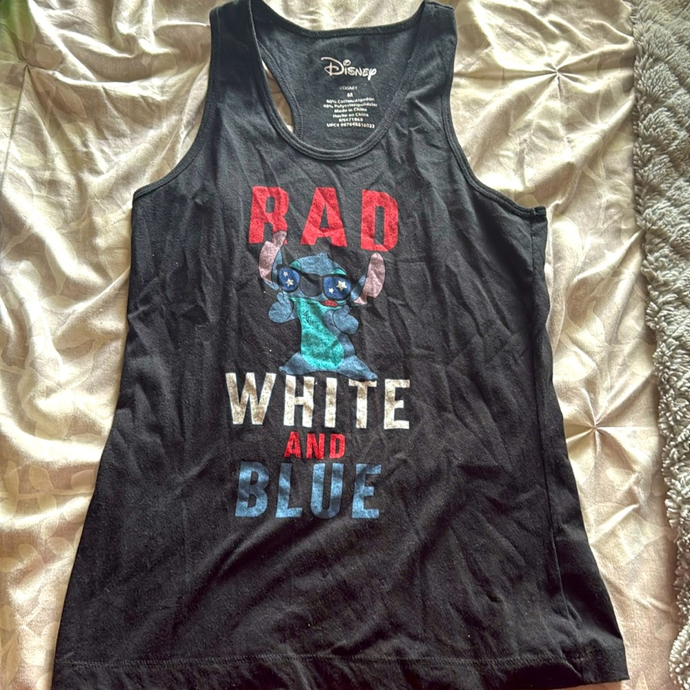 Disney Stitch 4th of July tank top